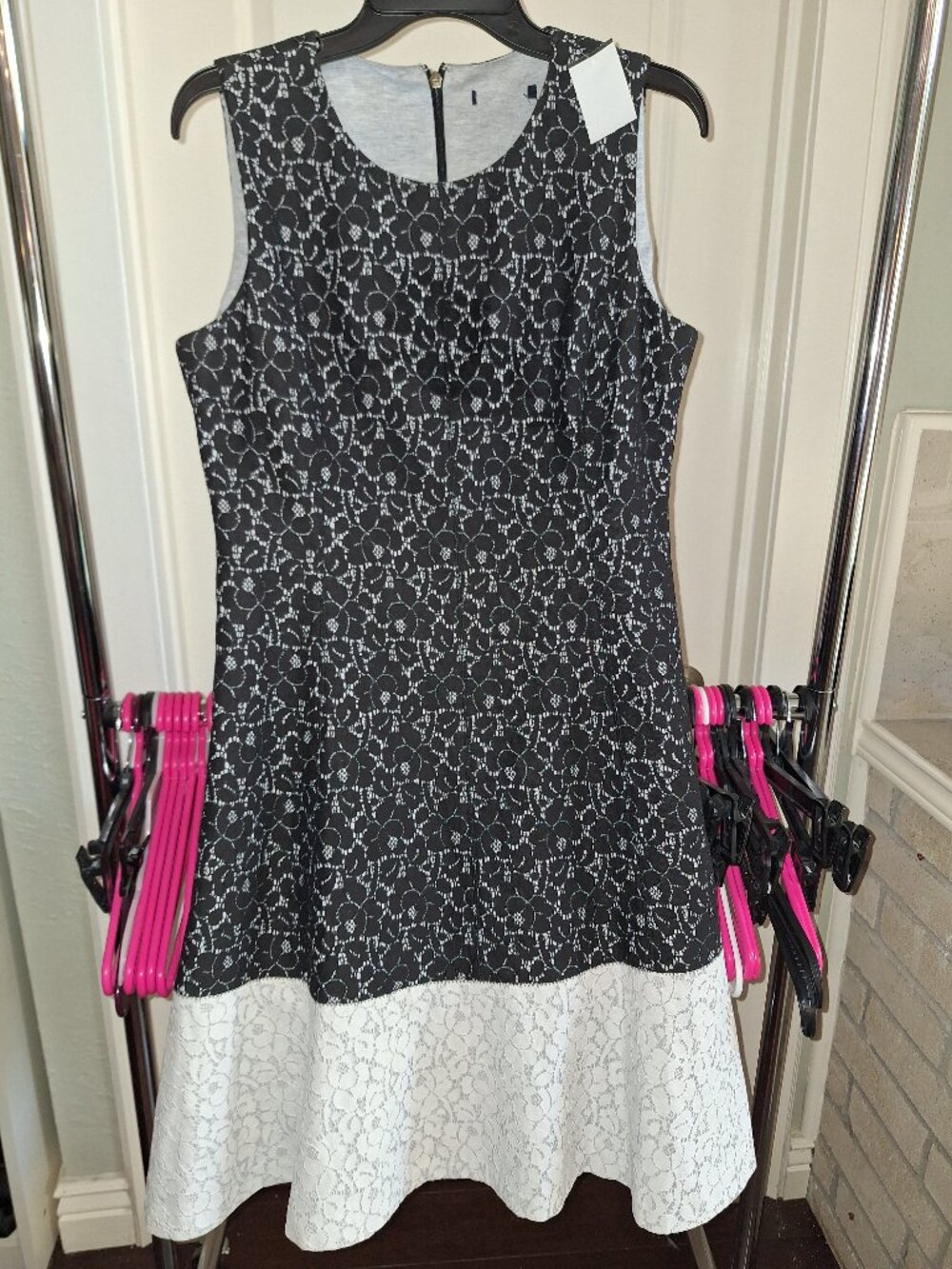 Tommy Hilfiger Dress Black and White Size P